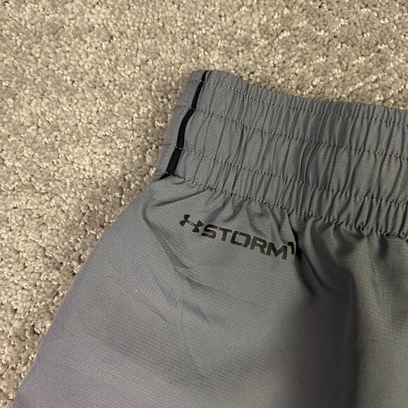 Under Armour Storm1 Loose Pants Men's Large Gray Water Resistant Woven Track Gym - Picture 9 of 16